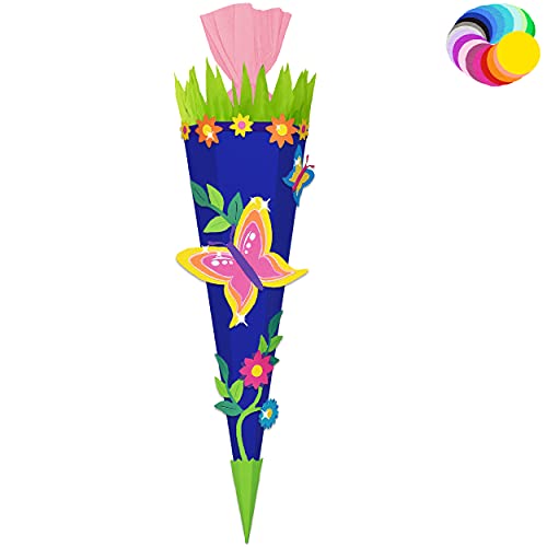 alles-meine.de GmbH Bastelset - Schultüte Farbe & Größe wählbar 70/85 / 100 cm - Schmetterling - Farbe frei wählbar - Bastelschultüte - Zuckertüte zum selber Basteln Bemale.. alles-meine.de GmbH Bastelset - Schultüte Farbe & Größe wählbar 70/85 / 100 cm - Schmetterling - Farbe frei wählbar - Bastelschultüte - Zuckertüte zum selber Basteln Bemale.. von alles-meine.de GmbH