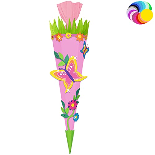 alles-meine.de GmbH Bastelset - Schultüte Farbe & Größe wählbar 70/85 / 100 cm - Schmetterling - Farbe frei wählbar - Bastelschultüte - Zuckertüte zum selber Basteln Bemale.. alles-meine.de GmbH Bastelset - Schultüte Farbe & Größe wählbar 70/85 / 100 cm - Schmetterling - Farbe frei wählbar - Bastelschultüte - Zuckertüte zum selber Basteln Bemale.. von alles-meine.de GmbH