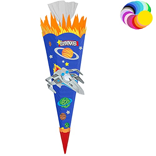 alles-meine.de GmbH Bastelset - Schultüte Farbe & Größe wählbar 70/85 / 100 cm - Weltraum & Raumschiff - inkl. Name - Farbe frei wählbar - Bastelschultüte - Zuckertüte zum .. alles-meine.de GmbH Bastelset - Schultüte Farbe & Größe wählbar 70/85 / 100 cm - Weltraum & Raumschiff - inkl. Name - Farbe frei wählbar - Bastelschultüte - Zuckertüte zum .. von alles-meine.de GmbH