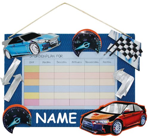 alles-meine.de GmbH Bastelset Stundenplan - incl. Name - für Schulstunden Auto Sportwagen Fahrzeug Jungen - Grundschule Schule Schulanfang Einschulung Kinderzimmer Planer alles-meine.de GmbH Bastelset Stundenplan - incl. Name - für Schulstunden Auto Sportwagen Fahrzeug Jungen - Grundschule Schule Schulanfang Einschulung Kinderzimmer Planer von alles-meine.de GmbH