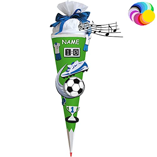 alles-meine.de GmbH Bastelset mit Sound - Schultüte Farbe & Größe wählbar 70/85 / 100 cm - Fussball - inkl. Name - Farbe frei wählbar - Bastelschultüte - Zuckertüte zum sel.. alles-meine.de GmbH Bastelset mit Sound - Schultüte Farbe & Größe wählbar 70/85 / 100 cm - Fussball - inkl. Name - Farbe frei wählbar - Bastelschultüte - Zuckertüte zum sel.. von alles-meine.de GmbH