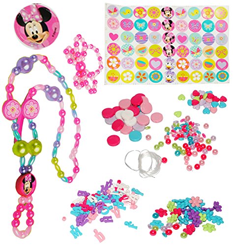 alles-meine.de GmbH Bastelset: Schmuck - Armbänder & Ketten - Minnie Maus - incl. Buchstaben fü Namen - für Kinder - Mädchen - Kinderschmuck - Maus Perlen - Set Kette Kinderk.. von alles-meine.de GmbH