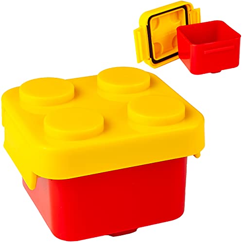 alles-meine.de GmbH Bausteine Artikel wählbar kleine Snackdose - Lunchbox/Brotdose - gelb - BPA frei - spülmaschinen geeignet - Brotbüchse Küche Essen - für Erwachsene & Ki.. von alles-meine.de GmbH