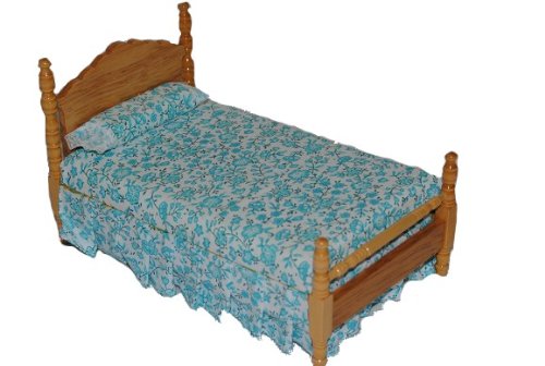 alles-meine.de GmbH Bett aus hellem Holz - Puppenbett Puppe Miniatur - für Puppenstube Puppenhaus Maßstab 1:12 - Puppenstubenmöbel hell alles-meine.de GmbH Bett aus hellem Holz - Puppenbett Puppe Miniatur - für Puppenstube Puppenhaus Maßstab 1:12 - Puppenstubenmöbel hell von alles-meine.de GmbH