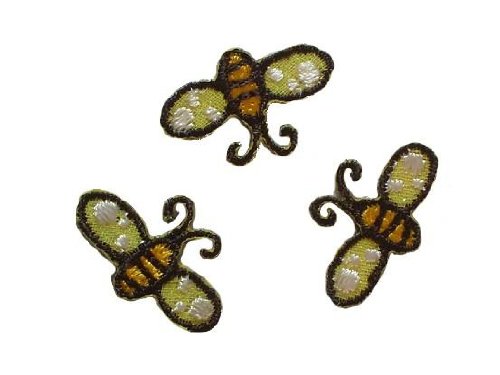 alles-meine.de GmbH Bienen 3 Stück 2,3 cm * 1,5 cm Bügelbild Aufnäher Applikation Biene Honig Imker alles-meine.de GmbH Bienen 3 Stück 2,3 cm * 1,5 cm Bügelbild Aufnäher Applikation Biene Honig Imker von alles-meine.de GmbH