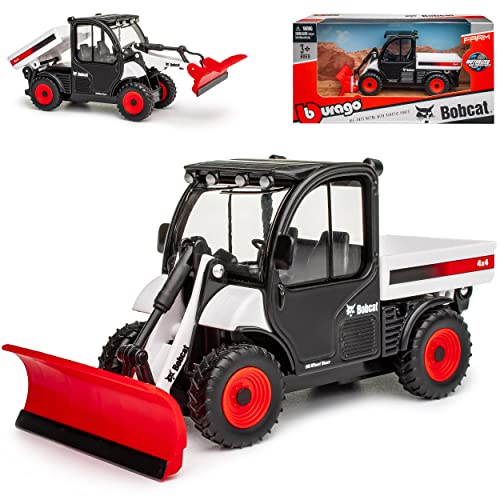 alles-meine.de GmbH Bobcat Toolcat 5600 Schneepflug Winterdienst ca 1/43 1/50 Burago Modell Auto mit individiuellem Wunschkennzeichen von alles-meine.de GmbH