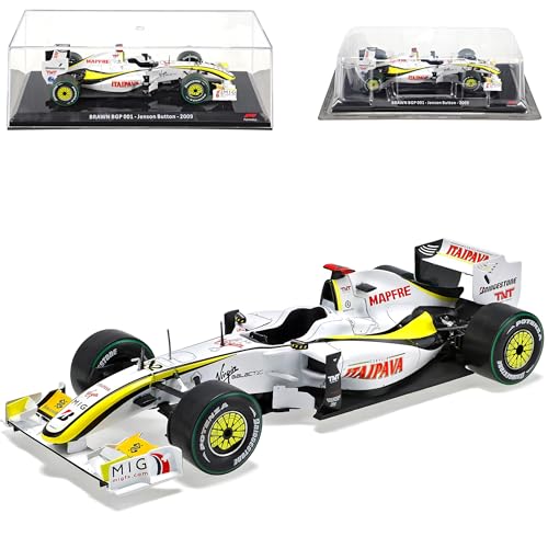 alles-meine.de GmbH Brawn BGP 001 Jenson Button Weltmeister 2009 Formel 1 mit Sockel und Vitrine 1/24 Modell Auto alles-meine.de GmbH Brawn BGP 001 Jenson Button Weltmeister 2009 Formel 1 mit Sockel und Vitrine 1/24 Modell Auto von alles-meine.de GmbH