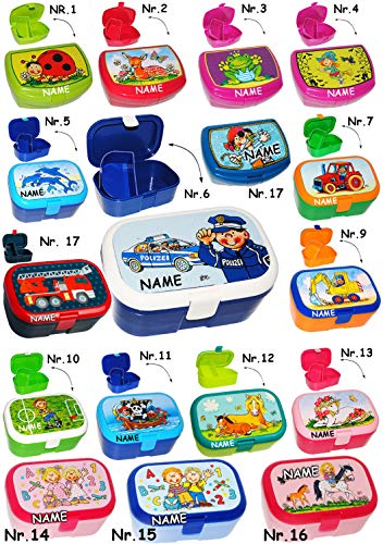 alles-meine.de GmbH Brotdose/Lunchbox - Bagger & Baustelle - incl. Name - mit herausnehmbaren Fach/extra Einsatz - Brotbüchse Küche Essen - für Mädchen & Jungen - Fahrzeu.. alles-meine.de GmbH Brotdose/Lunchbox - Bagger & Baustelle - incl. Name - mit herausnehmbaren Fach/extra Einsatz - Brotbüchse Küche Essen - für Mädchen & Jungen - Fahrzeu.. von alles-meine.de GmbH