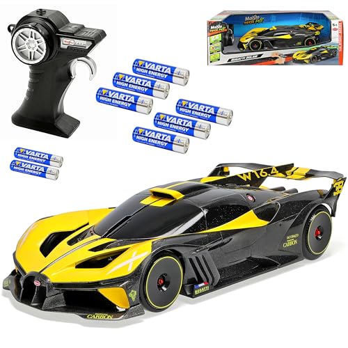 alles-meine.de GmbH Bugatti Bolide Gelb mit Schwarz 2020 2.4 GHz RC Funkauto - inklusive Batterien - sofort startklar 1/14 Modell Auto alles-meine.de GmbH Bugatti Bolide Gelb mit Schwarz 2020 2.4 GHz RC Funkauto - inklusive Batterien - sofort startklar 1/14 Modell Auto von alles-meine.de GmbH