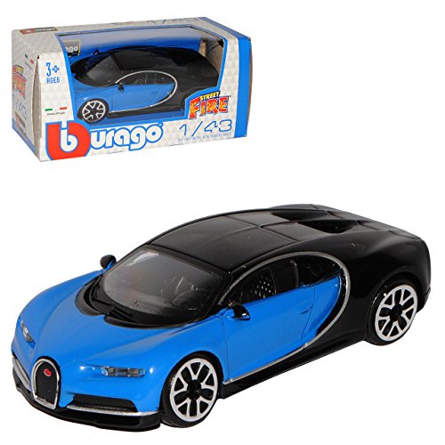 alles-meine.de GmbH Bugatti Chiron Coupe Mittel Blau mit Schwarz Ab 2016 1/43 Burago Modell Auto mit individiuellem Wunschkennzeichen alles-meine.de GmbH Bugatti Chiron Coupe Mittel Blau mit Schwarz Ab 2016 1/43 Burago Modell Auto mit individiuellem Wunschkennzeichen von alles-meine.de GmbH