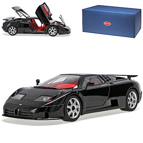 alles-meine.de GmbH Bugatti EB110 SS Coupe Schwarz 1991-1995 70919 1/18 AutoArt Modell Auto mit individiuellem Wunschkennzeichen von alles-meine.de GmbH