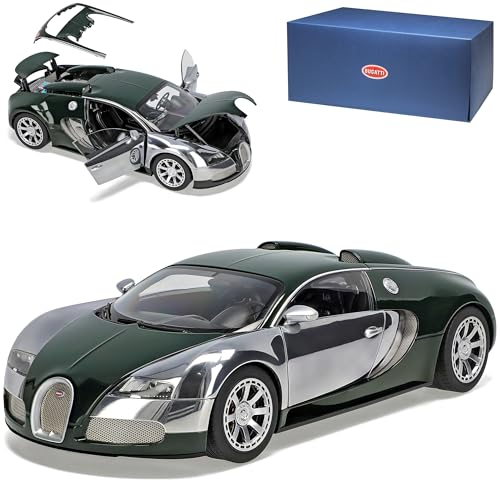 alles-meine.de GmbH Bugatti Veyron EB 16.4 2009 L'Edition Centenaire Malcom Campbell Racing Green 70958 1/18 AutoArt Modell Auto mit individiuellem Wunschkennzeichen von alles-meine.de GmbH