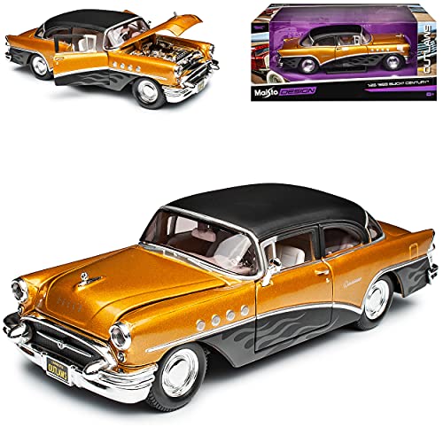 alles-meine.de GmbH Buick*Century 1955 Gold Schwarz Tuning 1/26 1/24 Modell Auto mit individiuellem Wunschkennzeichen alles-meine.de GmbH Buick*Century 1955 Gold Schwarz Tuning 1/26 1/24 Modell Auto mit individiuellem Wunschkennzeichen von alles-meine.de GmbH