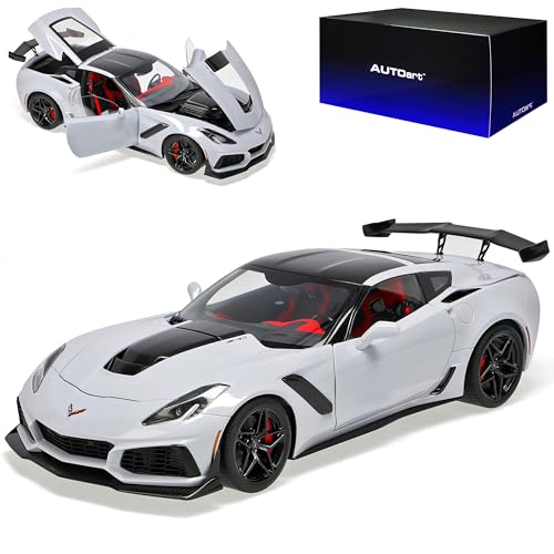alles-meine.de GmbH Chevrol. Corvette C7 Grand Sport Coupe Hell Grau Modell Ab 2013 Version 2017 71277 1/18 Auto*Art Modell Auto mit individiuellem Wunschkennzeichen von alles-meine.de GmbH