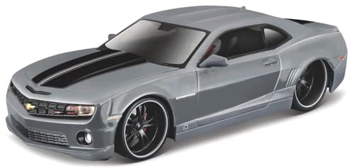 alles-meine.de GmbH Chevrolet Chevy Camaro Coupe Grau mit Streifen in Schwarz 5. Generation 2009-2016 Bausatz Kit 1/24 Modell Auto mit individiuellem Wunschkennzeichen alles-meine.de GmbH Chevrolet Chevy Camaro Coupe Grau mit Streifen in Schwarz 5. Generation 2009-2016 Bausatz Kit 1/24 Modell Auto mit individiuellem Wunschkennzeichen von alles-meine.de GmbH