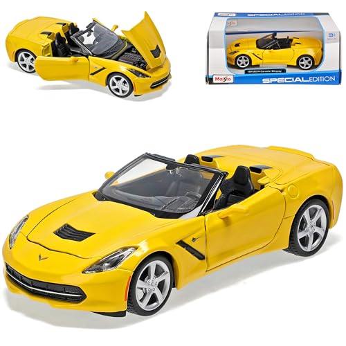 alles-meine.de GmbH Chevrolet Chevy Corvette C7 Stingray Cabrio Gelb Ab 2013 1/24 Modell Auto mit individiuellem Wunschkennzeichen alles-meine.de GmbH Chevrolet Chevy Corvette C7 Stingray Cabrio Gelb Ab 2013 1/24 Modell Auto mit individiuellem Wunschkennzeichen von alles-meine.de GmbH