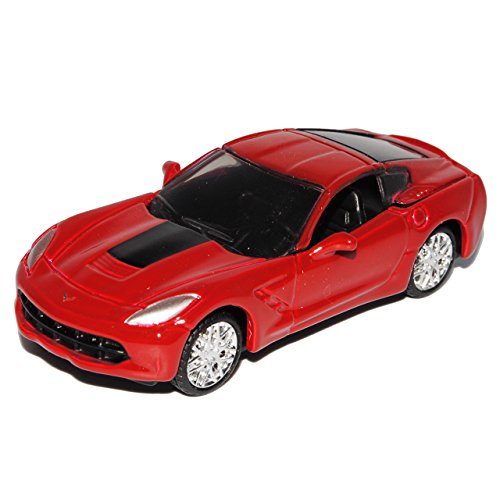 alles-meine.de GmbH Chevrolet Chevy Corvette C7 Stingray Coupe Rot Metallic Tuning Ab 2013 1/64 Modell Auto mit individiuellem Wunschkennzeichen von alles-meine.de GmbH