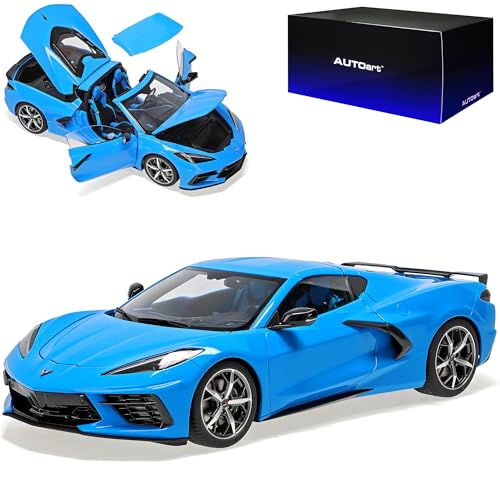 alles-meine.de GmbH Chevrolet Chevy Corvette Stingray C8 Cabrio Rapid Blau Ab 2020 71281 1/18 AutoArt Modell Auto mit individiuellem Wunschkennzeichen von alles-meine.de GmbH