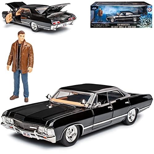alles-meine.de GmbH Chevrolet Impala SS Sport Sedan Limousine Schwarz Supernatural Join The Hunt 1965-1970 mit Figur Dean Winchester 1/24 Jada Modell Auto alles-meine.de GmbH Chevrolet Impala SS Sport Sedan Limousine Schwarz Supernatural Join The Hunt 1965-1970 mit Figur Dean Winchester 1/24 Jada Modell Auto von alles-meine.de GmbH