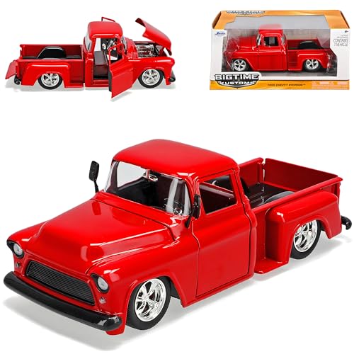 alles-meine.de GmbH Chevrolet Step Side Pick-Up Rot 1955 1/24 Jada Modell Auto mit individiuellem Wunschkennzeichen alles-meine.de GmbH Chevrolet Step Side Pick-Up Rot 1955 1/24 Jada Modell Auto mit individiuellem Wunschkennzeichen von alles-meine.de GmbH
