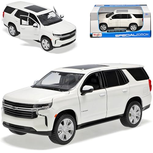 alles-meine.de GmbH Chevrolet Tahoe GMTT1 Weiss SUV 5. Generation Ab 2020 1/26 1/24 Modell Auto mit individiuellem Wunschkennzeichen alles-meine.de GmbH Chevrolet Tahoe GMTT1 Weiss SUV 5. Generation Ab 2020 1/26 1/24 Modell Auto mit individiuellem Wunschkennzeichen von alles-meine.de GmbH