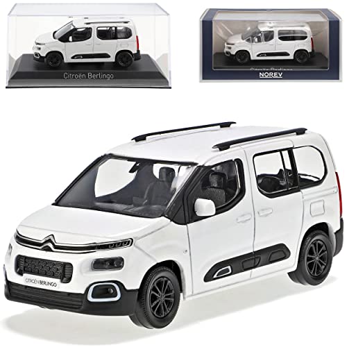 Citroen Berlingo III Weiss 3. Generation Ab 2018 1/43 Norev Modell Auto mit individiuellem Wunschkennzeichen von alles-meine.de GmbH