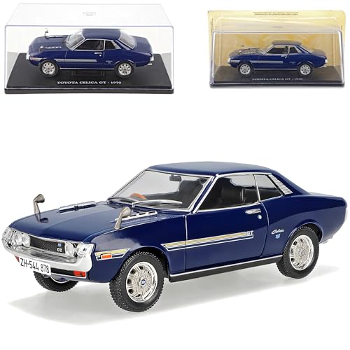 alles-meine.de GmbH Defekte Vitrine T*o*y*o*t*a Celica GT TA22 Coupe Blau 1. Generation 1970-1975 mit Sockel und Vitrine 1/24 Modell Auto von alles-meine.de GmbH
