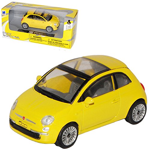 alles-meine.de GmbH FIAT Nuova 500 Gelb Coupe Ab 2007 1/43 New Ray Modell Auto mit individiuellem Wunschkennzeichen alles-meine.de GmbH FIAT Nuova 500 Gelb Coupe Ab 2007 1/43 New Ray Modell Auto mit individiuellem Wunschkennzeichen von alles-meine.de GmbH
