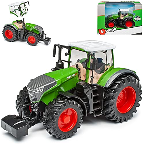 alles-meine.de GmbH Fendt 1000 Vario 1050 Traktor Grün Ab 2015 mit Schwungradmotor 1/43 Burago Modell Auto mit individiuellem Wunschkennzeichen von alles-meine.de GmbH