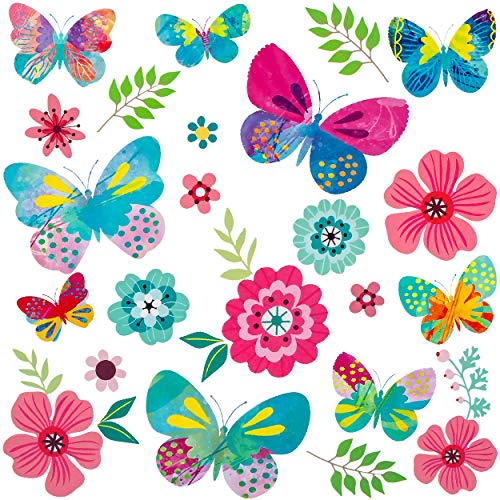 alles-meine.de GmbH Fenster Sticker Motivwahl Kinder & Erwachsene - 23 TLG. Set - Schmetterlinge + Hibiskus Blumen & Blüten - statisch haftend - selbstklebend + wiederverwend.. alles-meine.de GmbH Fenster Sticker Motivwahl Kinder & Erwachsene - 23 TLG. Set - Schmetterlinge + Hibiskus Blumen & Blüten - statisch haftend - selbstklebend + wiederverwend.. von alles-meine.de GmbH