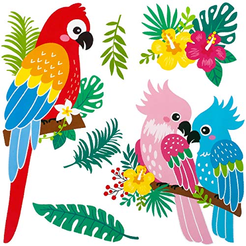 alles-meine.de GmbH Fenster Sticker Motivwahl Kinder & Erwachsene - 6 TLG. Set - Papagei & Blumen - Dschungel - statisch haftend - selbstklebend + wiederverwendbar - Set Stic.. alles-meine.de GmbH Fenster Sticker Motivwahl Kinder & Erwachsene - 6 TLG. Set - Papagei & Blumen - Dschungel - statisch haftend - selbstklebend + wiederverwendbar - Set Stic.. von alles-meine.de GmbH