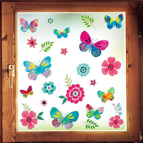 alles-meine.de GmbH Fensterbilder Motivwahl 23 TLG. Set - Schmetterlinge + Hibiskus Blumen & Blüten - statisch haftend - selbstklebend + wiederverwendbar - Set Sticker Fenste.. alles-meine.de GmbH Fensterbilder Motivwahl 23 TLG. Set - Schmetterlinge + Hibiskus Blumen & Blüten - statisch haftend - selbstklebend + wiederverwendbar - Set Sticker Fenste.. von alles-meine.de GmbH