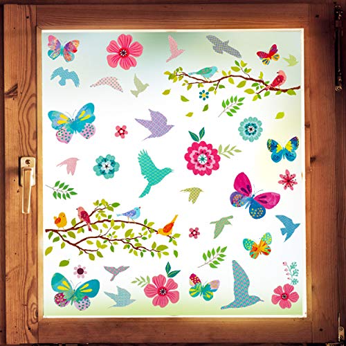 alles-meine.de GmbH Fensterbilder Motivwahl 48 TLG. Set - Schmetterlinge + Hibiskus Blumen & Blüten - statisch haftend - selbstklebend + wiederverwendbar - Set Sticker Fenste.. alles-meine.de GmbH Fensterbilder Motivwahl 48 TLG. Set - Schmetterlinge + Hibiskus Blumen & Blüten - statisch haftend - selbstklebend + wiederverwendbar - Set Sticker Fenste.. von alles-meine.de GmbH