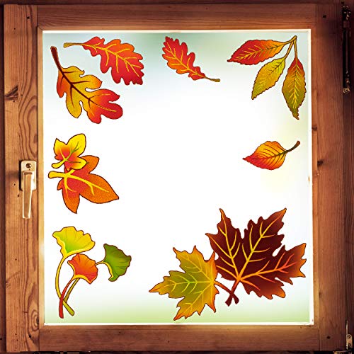 alles-meine.de GmbH Fensterbilder Motivwahl 8 TLG. Set - Bunte Herbst Laub Blätter - statisch haftend - selbstklebend + wiederverwendbar - Set Sticker Fenstersticker Aufklebe.. alles-meine.de GmbH Fensterbilder Motivwahl 8 TLG. Set - Bunte Herbst Laub Blätter - statisch haftend - selbstklebend + wiederverwendbar - Set Sticker Fenstersticker Aufklebe.. von alles-meine.de GmbH