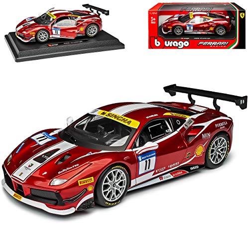 alles-meine.de GmbH Ferrari 488 Challenge Coupe Rot Rennversion Nr 11 Modell ab 2015 Version Ab Genf Autosalon 2018 1/24 Burago Modell Auto mit individiuellem Wunschkennzeichen alles-meine.de GmbH Ferrari 488 Challenge Coupe Rot Rennversion Nr 11 Modell ab 2015 Version Ab Genf Autosalon 2018 1/24 Burago Modell Auto mit individiuellem Wunschkennzeichen von alles-meine.de GmbH