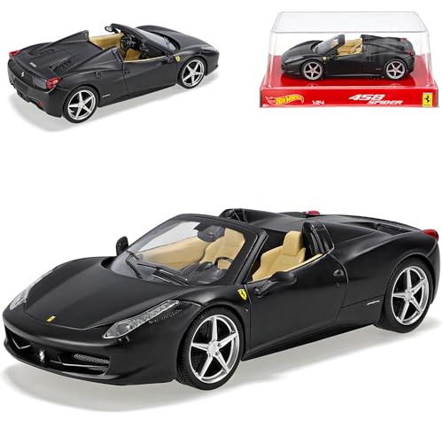 alles-meine.de GmbH Ferrari LaFerrari Coupe Matt Schwarz Ab 2013 1/24 Modell Auto mit individiuellem Wunschkennzeichen von alles-meine.de GmbH