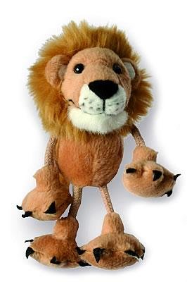 Fingerpuppe - Löwe/Wildtier - Afrika Tier Zootier - Handspielpuppe Kasperlfigur - Zootiere Löwen Fingerpuppen als Kuscheltier - für Kinder & Erwachsene von alles-meine.de GmbH