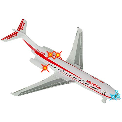 alles-meine.de GmbH Flugzeug - aus Metall - Sound/Geräusche + Licht - mit Rückzug - 22,5 cm - bewegliche Räder - zum Aufziehen & Fahren/Aufziehfahrzeug/Aufziehspielzeug - F.. alles-meine.de GmbH Flugzeug - aus Metall - Sound/Geräusche + Licht - mit Rückzug - 22,5 cm - bewegliche Räder - zum Aufziehen & Fahren/Aufziehfahrzeug/Aufziehspielzeug - F.. von alles-meine.de GmbH