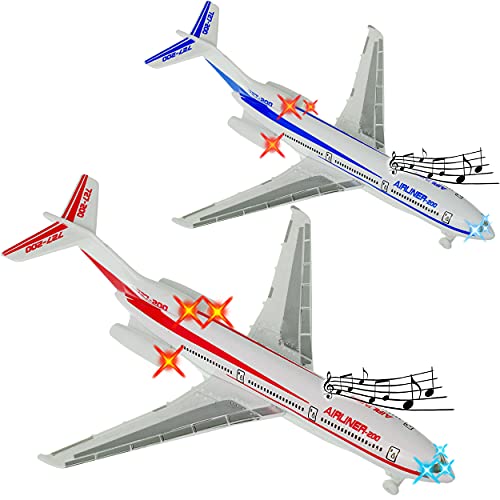alles-meine.de GmbH Flugzeug - aus Metall - Sound/Geräusche + Licht - mit Rückzug - 22,5 cm - zum Aufziehen & Fahren - bewegliche Räder/Aufziehfahrzeug/Aufziehspielzeug - F.. alles-meine.de GmbH Flugzeug - aus Metall - Sound/Geräusche + Licht - mit Rückzug - 22,5 cm - zum Aufziehen & Fahren - bewegliche Räder/Aufziehfahrzeug/Aufziehspielzeug - F.. von alles-meine.de GmbH