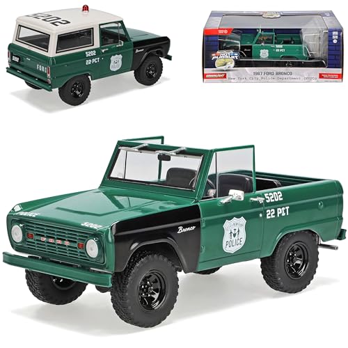 alles-meine.de GmbH Ford Bronco Grün Cabrio New York City Police Department NYPD 1. Generation 1966-1977 1/24 Greenlight Modell Auto mit individiuellem Wunschkennzeichen alles-meine.de GmbH Ford Bronco Grün Cabrio New York City Police Department NYPD 1. Generation 1966-1977 1/24 Greenlight Modell Auto mit individiuellem Wunschkennzeichen von alles-meine.de GmbH