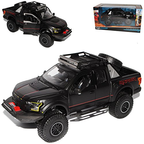 alles-meine.de GmbH Ford F*150 Raptor Schwarz Pick-Up 13. Generation Ab 2014 Version 2017 1/24 Modell Auto mit individiuellem Wunschkennzeichen alles-meine.de GmbH Ford F*150 Raptor Schwarz Pick-Up 13. Generation Ab 2014 Version 2017 1/24 Modell Auto mit individiuellem Wunschkennzeichen von alles-meine.de GmbH