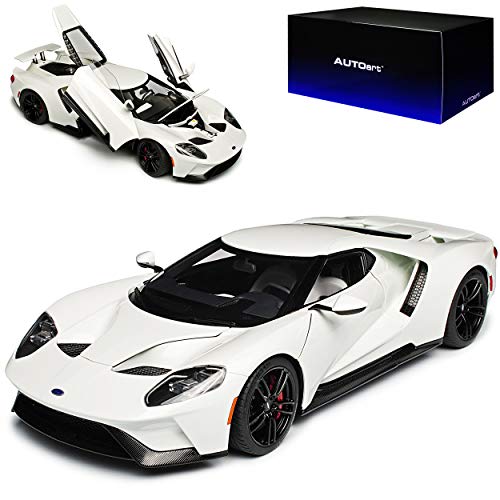 alles-meine.de GmbH Ford GT 2017 Coupe Weiss 72941 1/18 AutoArt Modell Auto mit individiuellem Wunschkennzeichen von alles-meine.de GmbH