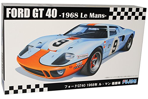 alles-meine.de GmbH Ford GT40 Mark II Blau 1968 Le Mans Gewinner 24h Kit Bausatz 1/24 Fujimi Modell Auto mit individiuellem Wunschkennzeichen von alles-meine.de GmbH