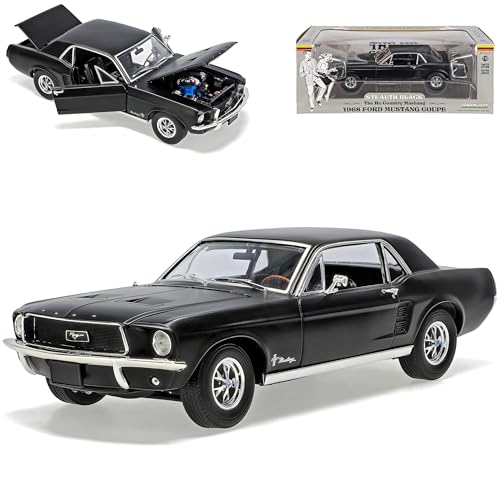 alles-meine.de GmbH Ford Mustang I 2. Generation Coupe Schwarz 1968 1/18 Greenlight Modell Auto mit individiuellem Wunschkennzeichen alles-meine.de GmbH Ford Mustang I 2. Generation Coupe Schwarz 1968 1/18 Greenlight Modell Auto mit individiuellem Wunschkennzeichen von alles-meine.de GmbH