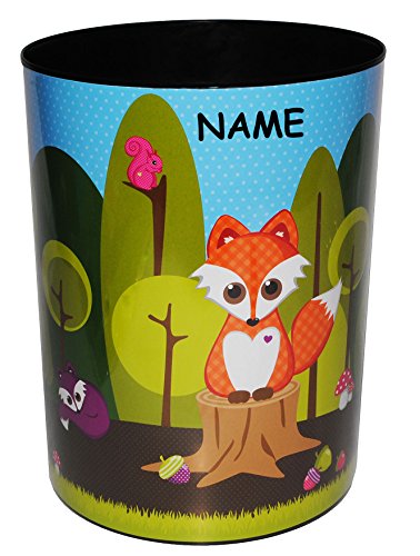 alles-meine.de GmbH Fuchs & Waldtiere - Papierkorb - Kunststoff - incl. Name - für Kinder/Mädchen & Jungen - Mülleimer Eimer Aufbewahrungsbox - Tiere - Igel Eichhörnchen - Wald.. alles-meine.de GmbH Fuchs & Waldtiere - Papierkorb - Kunststoff - incl. Name - für Kinder/Mädchen & Jungen - Mülleimer Eimer Aufbewahrungsbox - Tiere - Igel Eichhörnchen - Wald.. von alles-meine.de GmbH