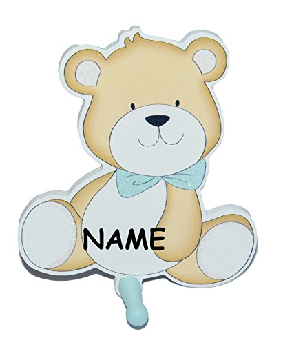 alles-meine.de GmbH Garderobenhaken - süßer Bär - incl. Name - Teddybär aus Holz - blau mit 1 Haken - Baby Kinderzimmer - Handtuchhaken Wandgarderobe Kindergarderobe zur Gebur.. alles-meine.de GmbH Garderobenhaken - süßer Bär - incl. Name - Teddybär aus Holz - blau mit 1 Haken - Baby Kinderzimmer - Handtuchhaken Wandgarderobe Kindergarderobe zur Gebur.. von alles-meine.de GmbH