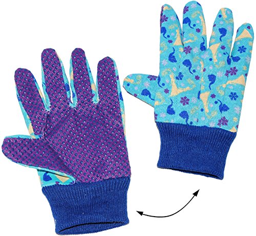alles-meine.de GmbH Gartenhandschuhe - Frozen - die Eiskönigin - für Kinder - 5 bis 8 Jahre - 100% Baumwolle - Stoffhandschuhe - Gartenhandschuh mit Noppen/Gartengeräte - .. von alles-meine.de GmbH