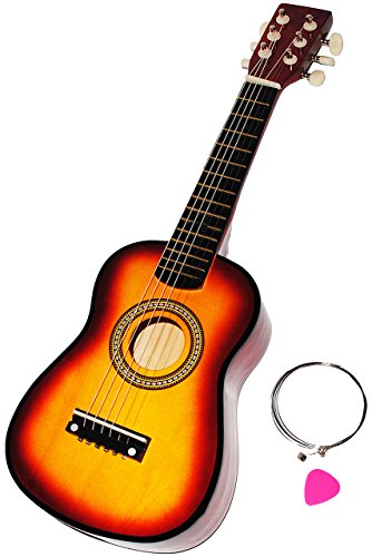 alles-meine.de GmbH Gitarre aus Holz - 2. Wahl - Konzertgitarre - Klassik - dunkel BRAUN/Natur - akustische - Kindergitarre - mit Plektrum & 6 Stück Ersatzsaiten alles-meine.de GmbH Gitarre aus Holz - 2. Wahl - Konzertgitarre - Klassik - dunkel BRAUN/Natur - akustische - Kindergitarre - mit Plektrum & 6 Stück Ersatzsaiten von alles-meine.de GmbH