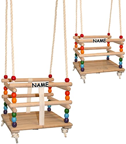 alles-meine.de GmbH Gitterschaukel - UMBAUBAR - incl. Name - mit abnehmbaren Gurt - Schaukel aus Holz - mitwachsend & verstellbar - Babyschaukel/Kinderschaukel - Leichter Einst.. alles-meine.de GmbH Gitterschaukel - UMBAUBAR - incl. Name - mit abnehmbaren Gurt - Schaukel aus Holz - mitwachsend & verstellbar - Babyschaukel/Kinderschaukel - Leichter Einst.. von alles-meine.de GmbH