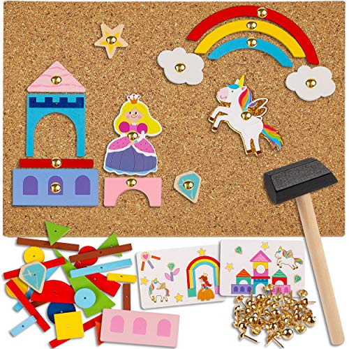 alles-meine.de GmbH Hammerspiel - 156 Teile Märchen - Prinzessin & Einhorn/für Kinder - Klopfspiel Nagelspiel - Hämmerchenspiel - Holz bunt Nagel Hammer - Hämmerchen mit Kork.. alles-meine.de GmbH Hammerspiel - 156 Teile Märchen - Prinzessin & Einhorn/für Kinder - Klopfspiel Nagelspiel - Hämmerchenspiel - Holz bunt Nagel Hammer - Hämmerchen mit Kork.. von alles-meine.de GmbH